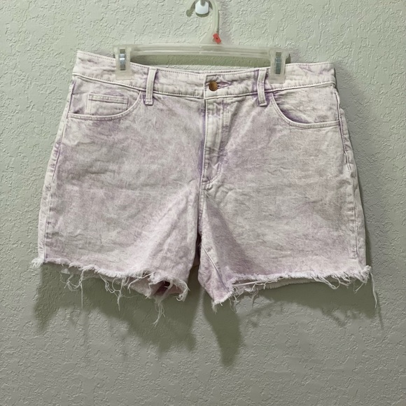 Universal Thread Pants - Universal Thread Vintage Midi Purple/Pink Wash Frayed Jean Shorts